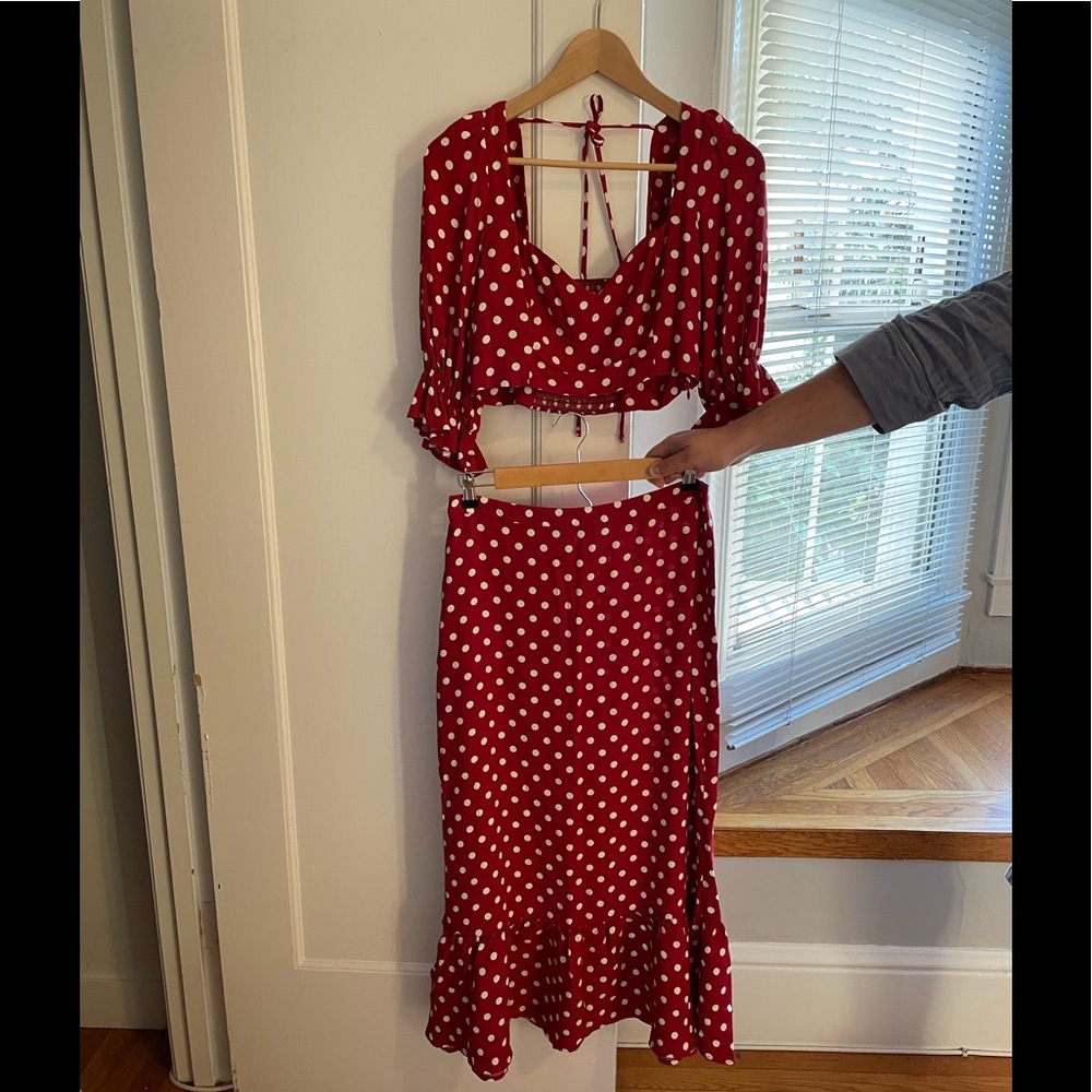 Reformation Top and Skirt